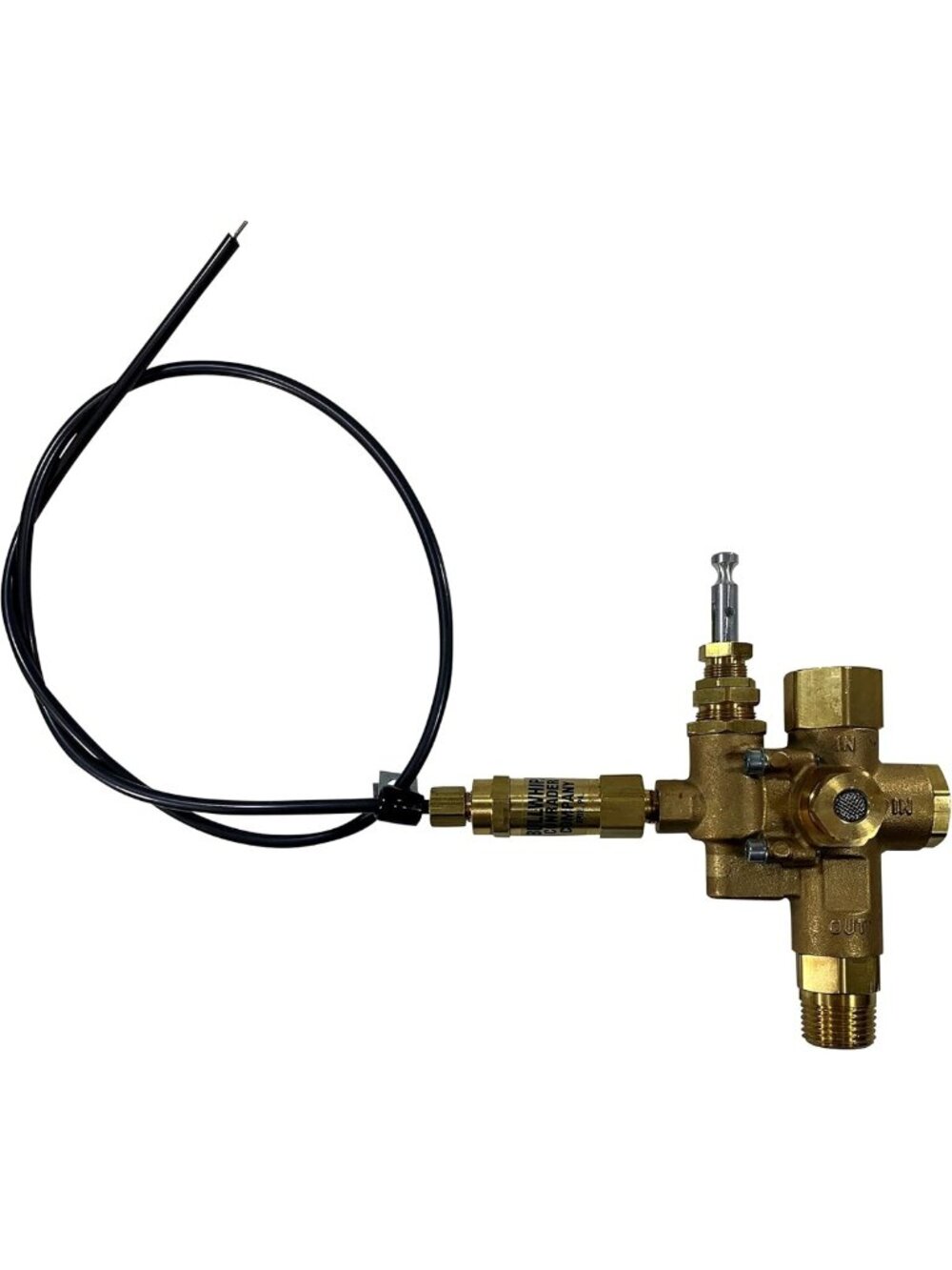 Unloader Pilot Check Valve & Throttle Control Cable for 6.5HP Gas Air